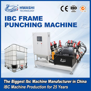 Machine de fabrication et de poin&ccedil;onnage de trous de cage IBC